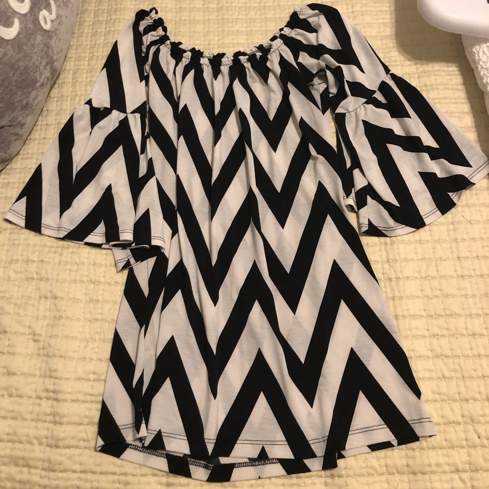 Black Chevron tunic